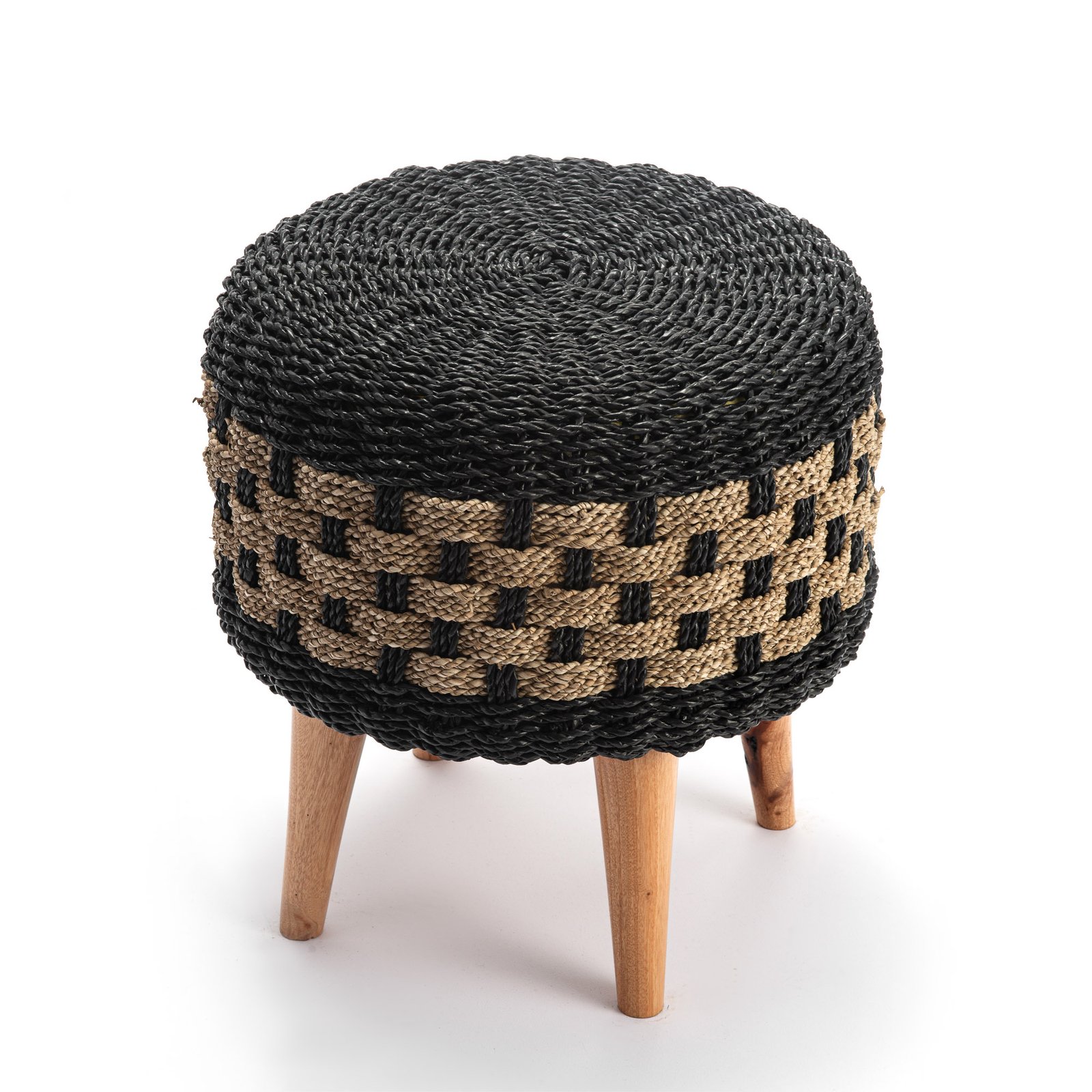 STOOL WITH SOLID TEAK BRANCH LEGS Thumbnail